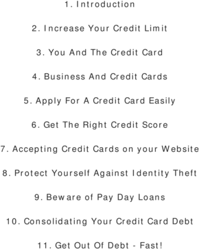 Product picture credit cards the lowdown