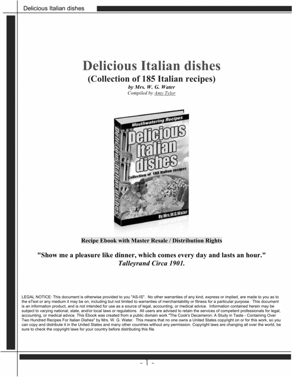 Product picture delicious italian dishes