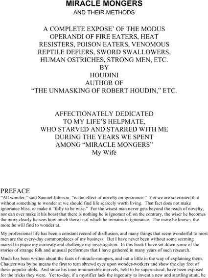 Product picture miracle mongers and their methods