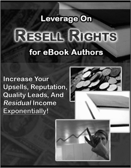 Product picture leverage on resale rights for ebooks authors